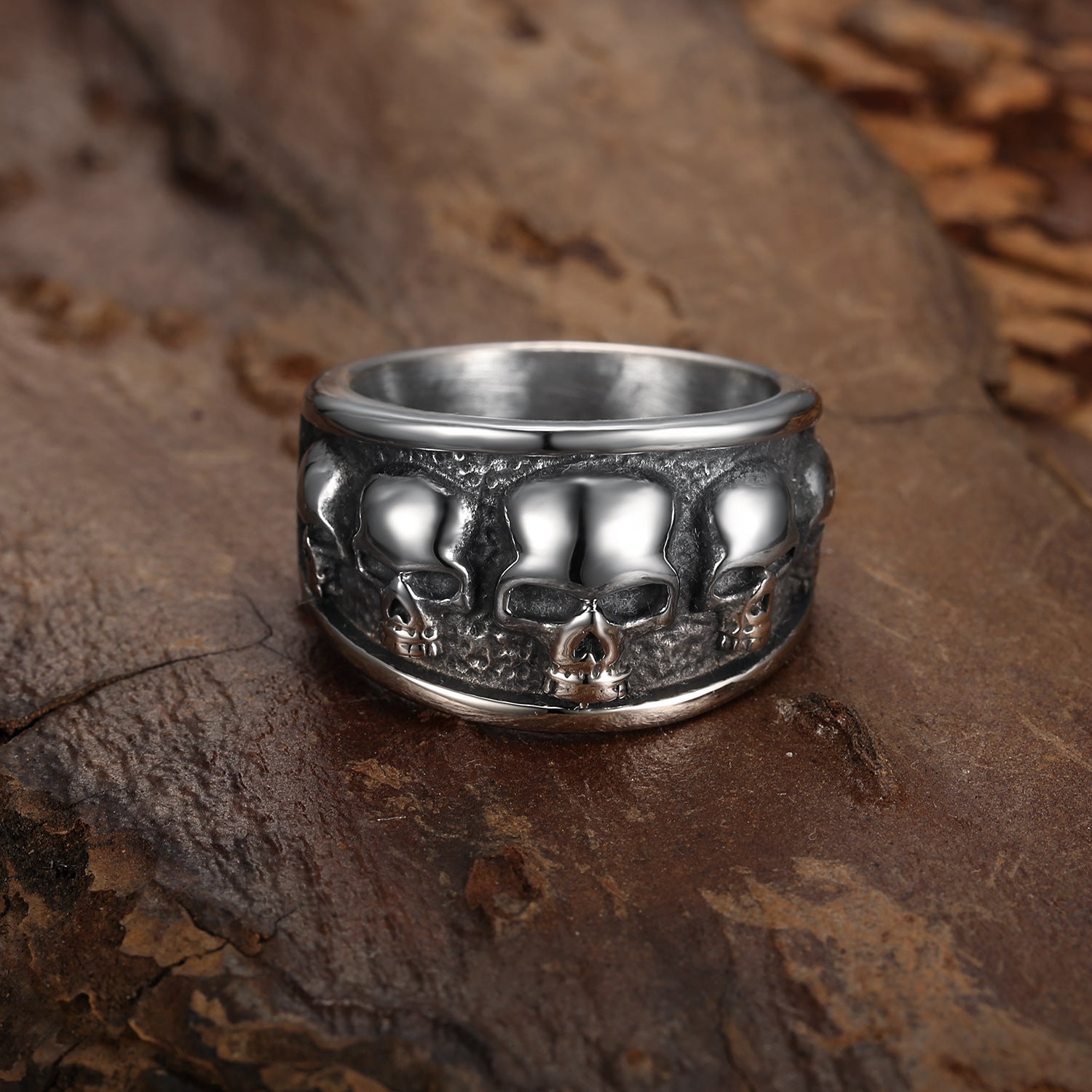 Skull Full Circle Ring