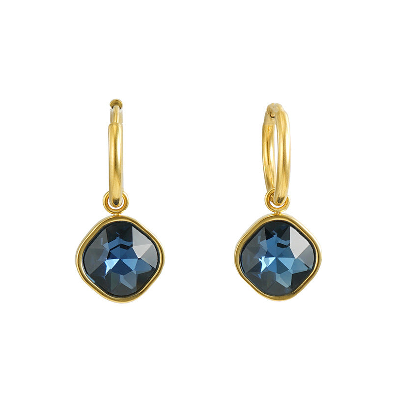 Zircon Inlaid Earring