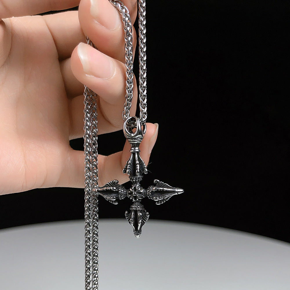 Cross Arrow Necklace