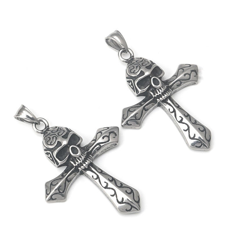 Skeleton Cross Necklace