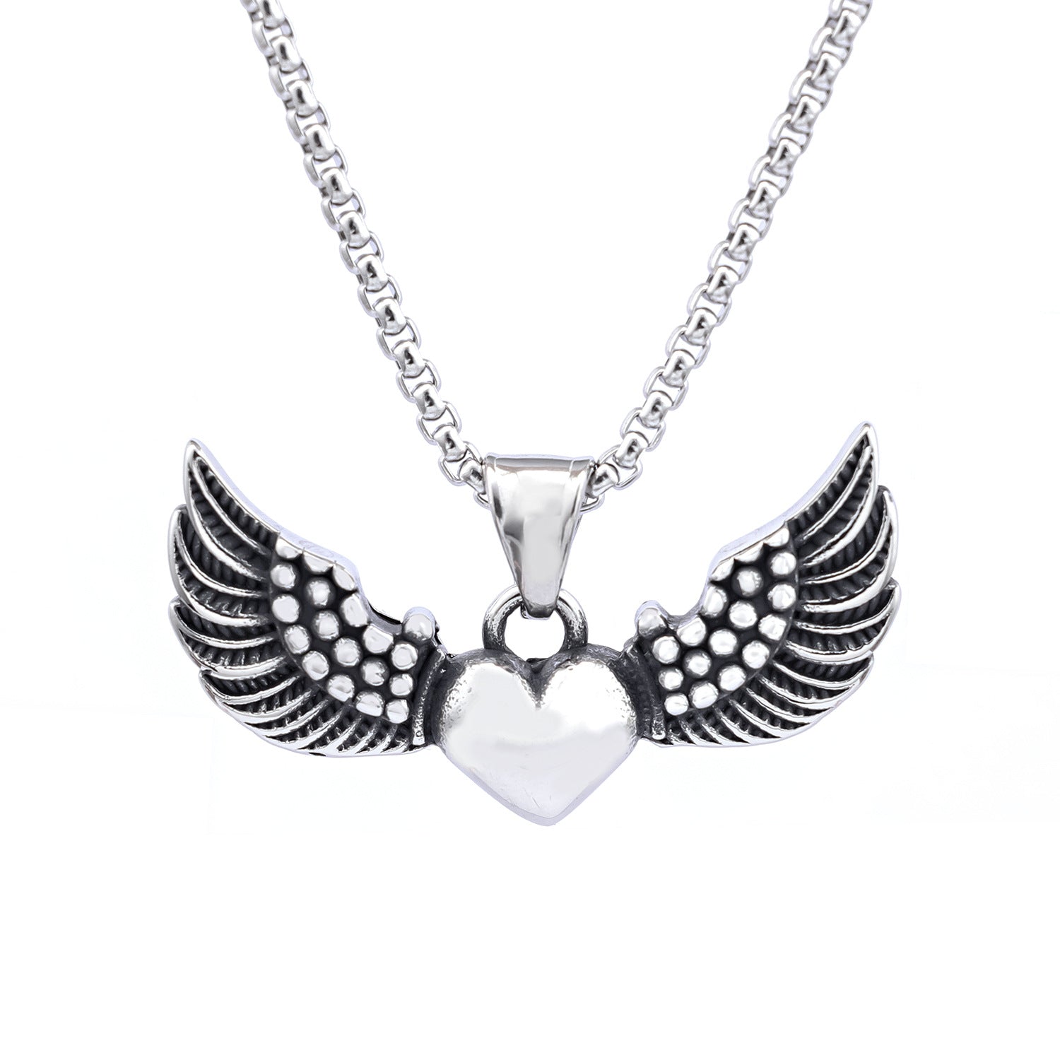 Goth HeartWings Necklace