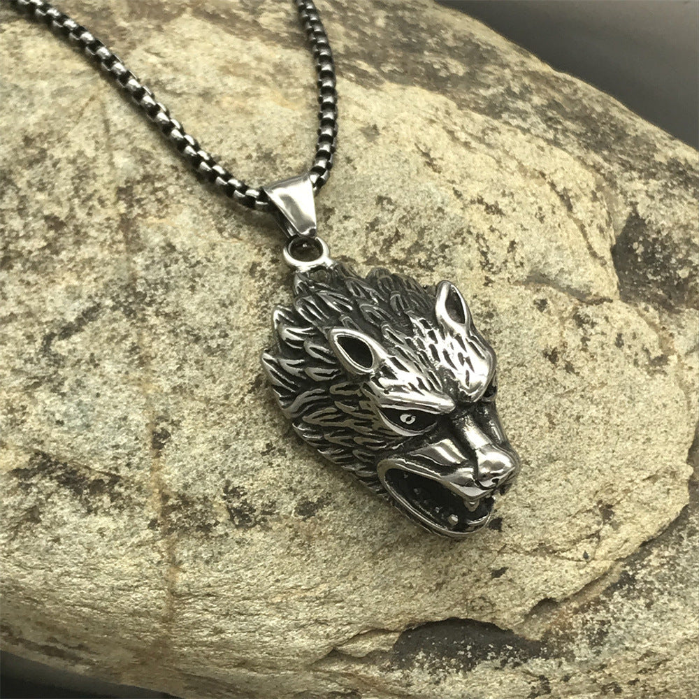 Wolf Head Necklace