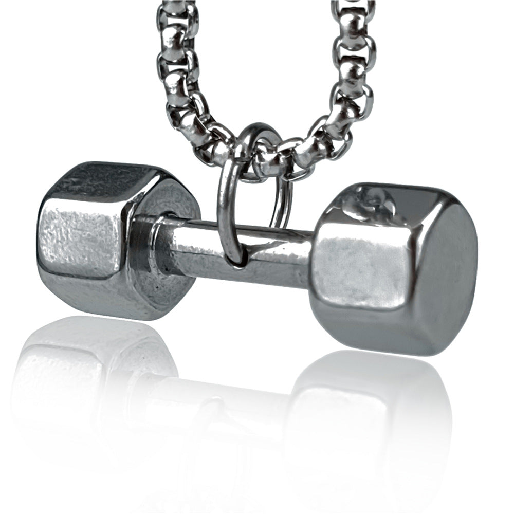 dumbbell necklace