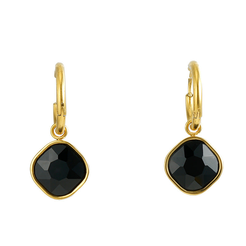 Zircon Inlaid Earring