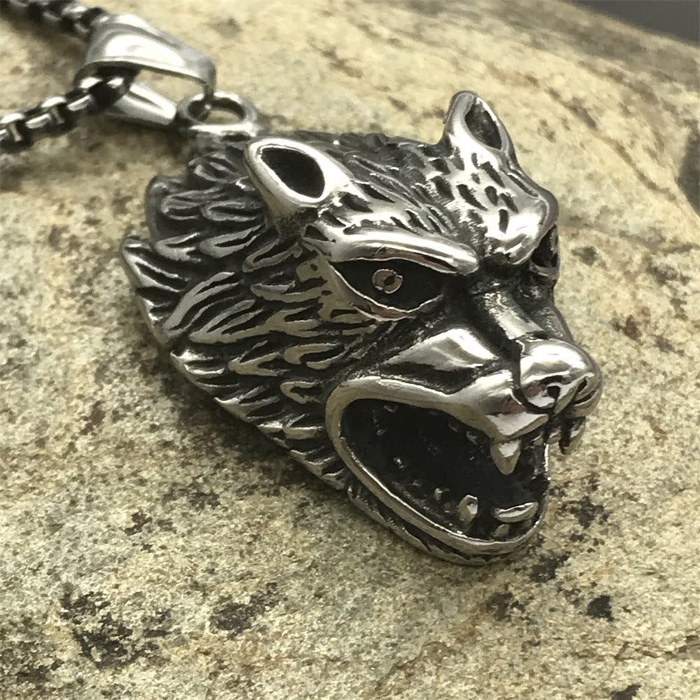 Wolf Head Necklace