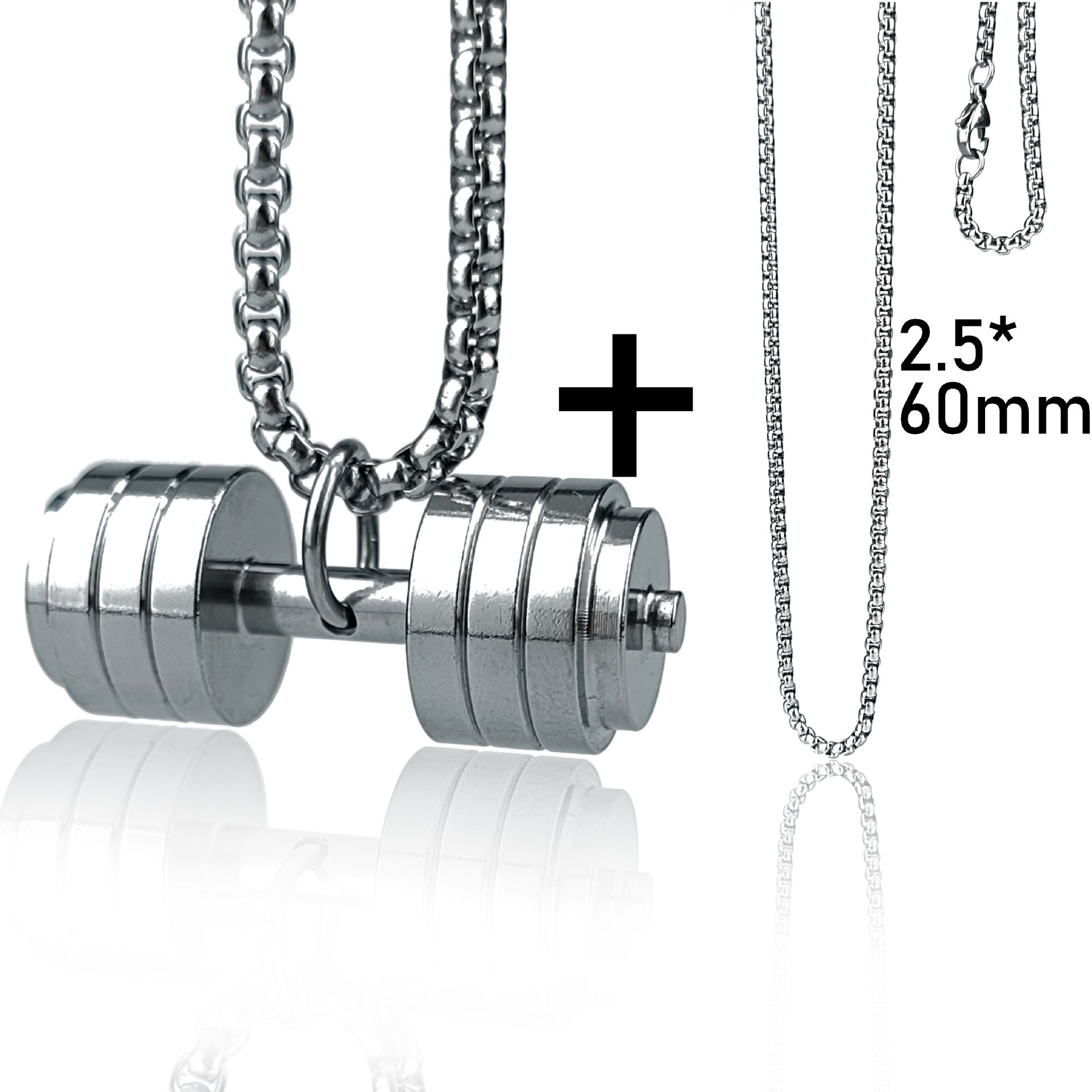 dumbbell necklace