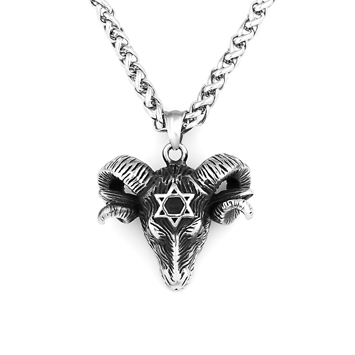 Goth Sheep Head Necklace