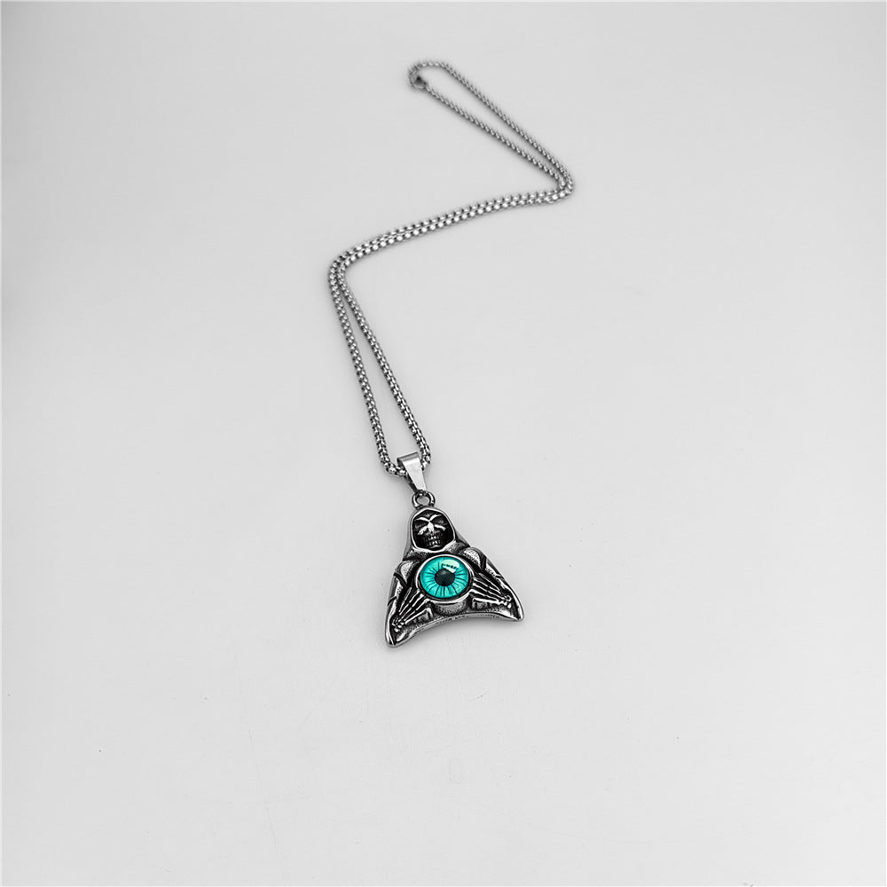 Death Blue Demon Eyes Necklace