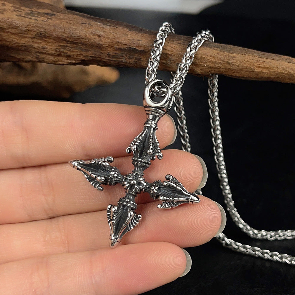 Cross Arrow Necklace