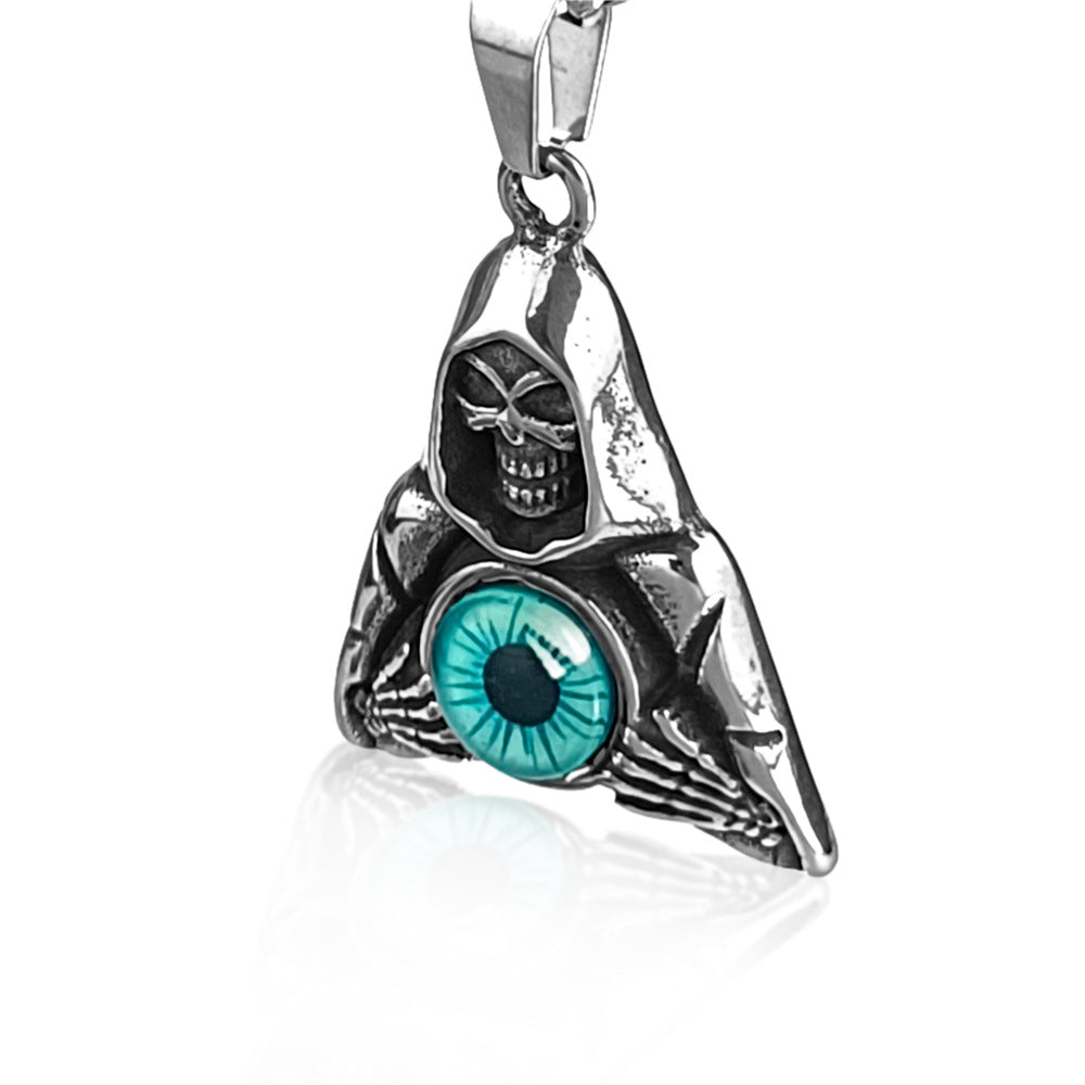 Death Blue Demon Eyes Necklace