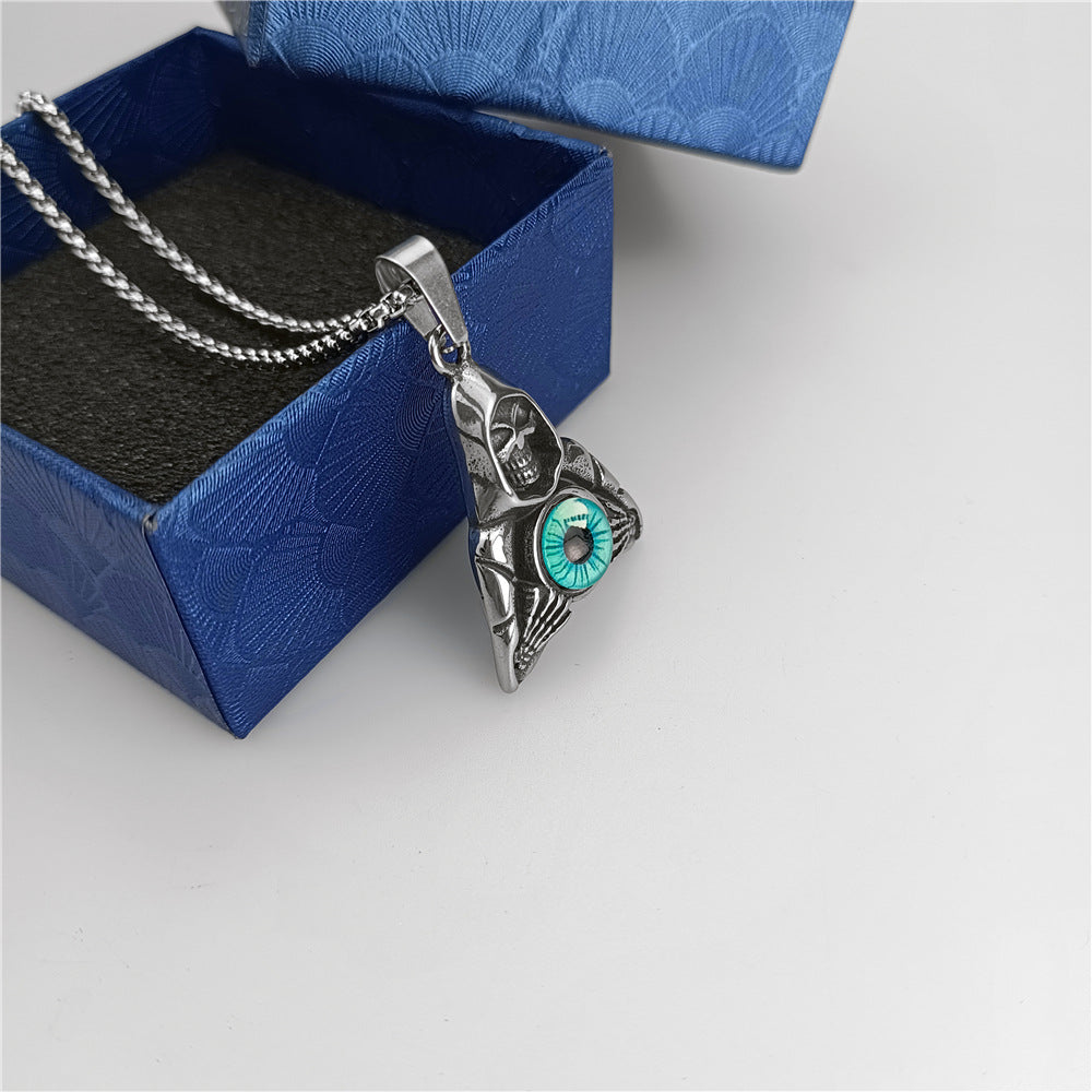 Death Blue Demon Eyes Necklace