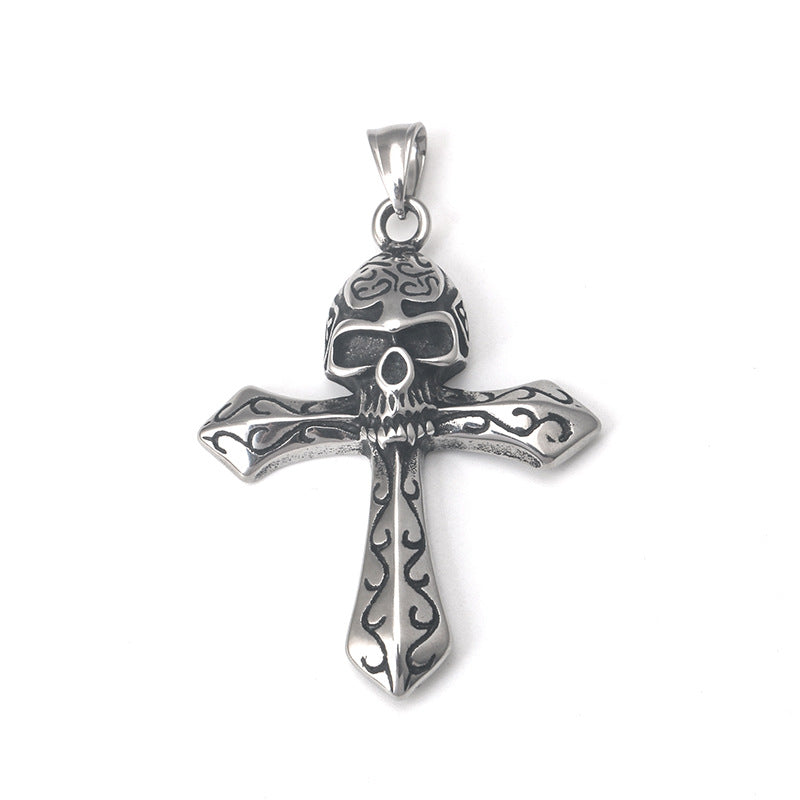 Skeleton Cross Necklace