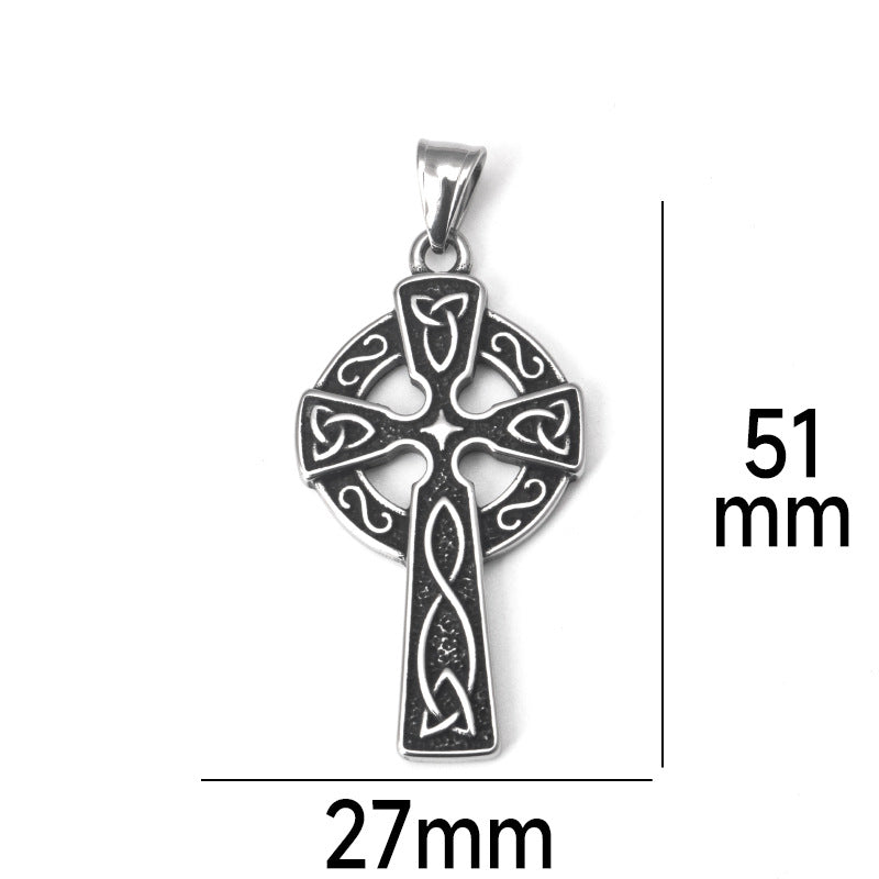 Celtic knot cross necklace