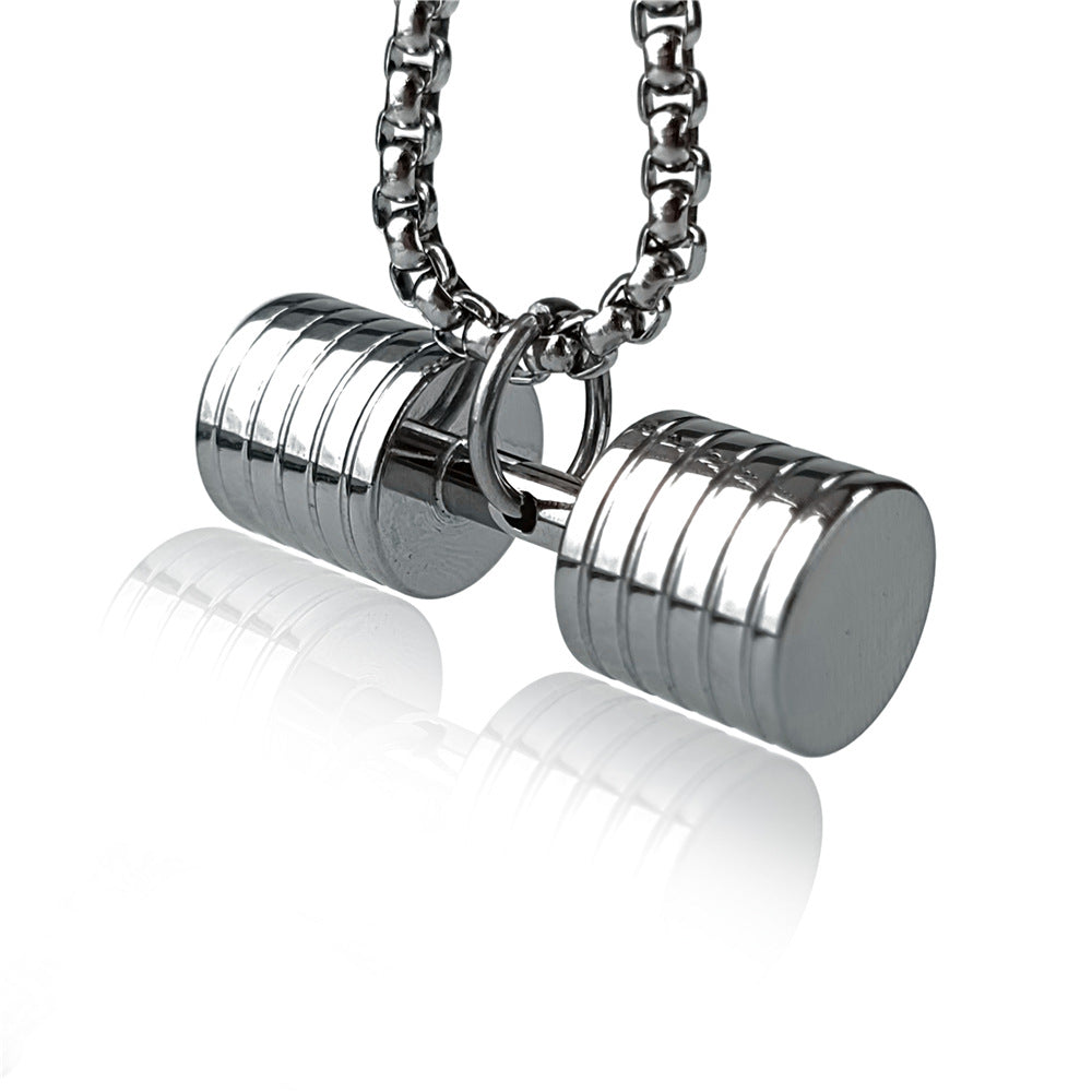 dumbbell necklace