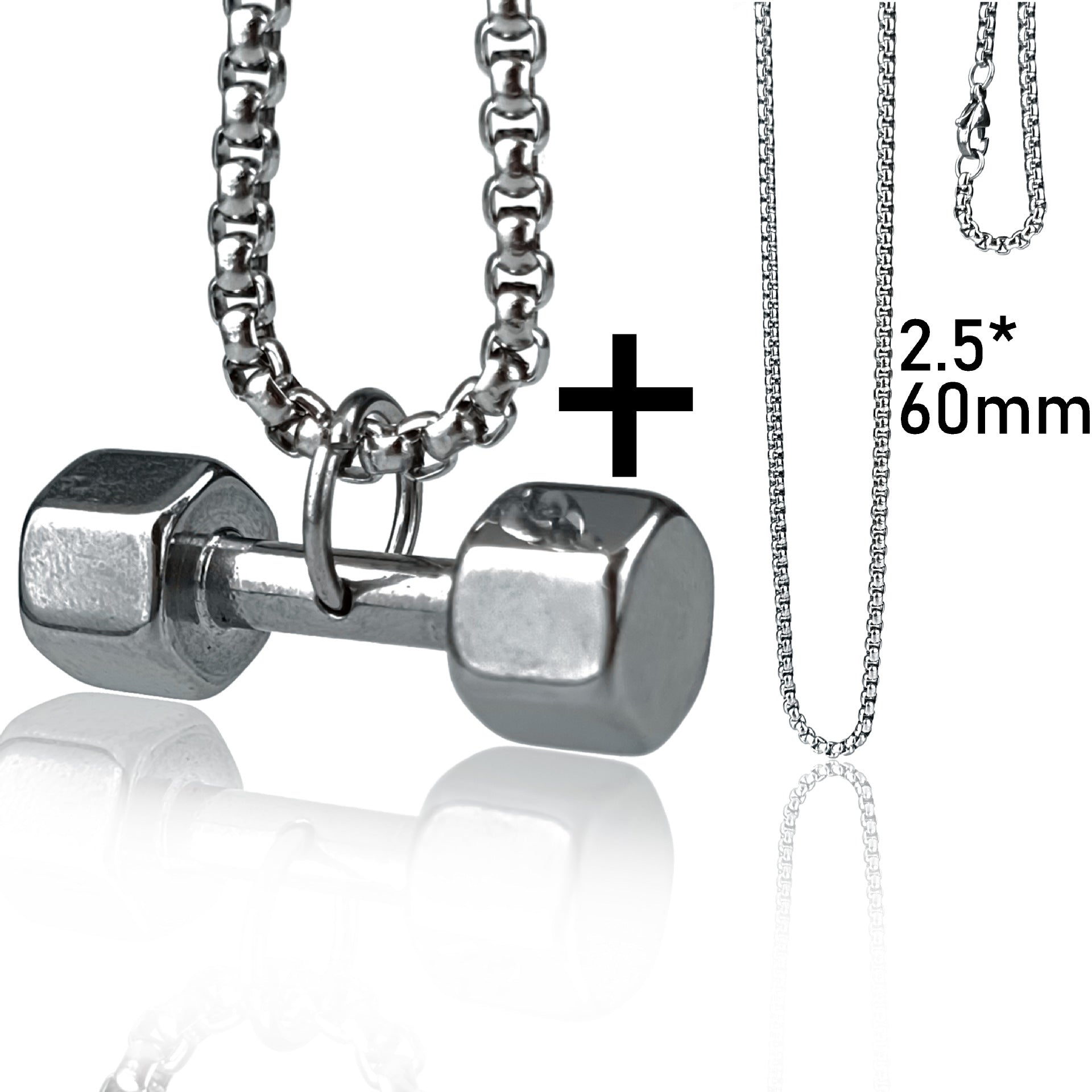 dumbbell necklace