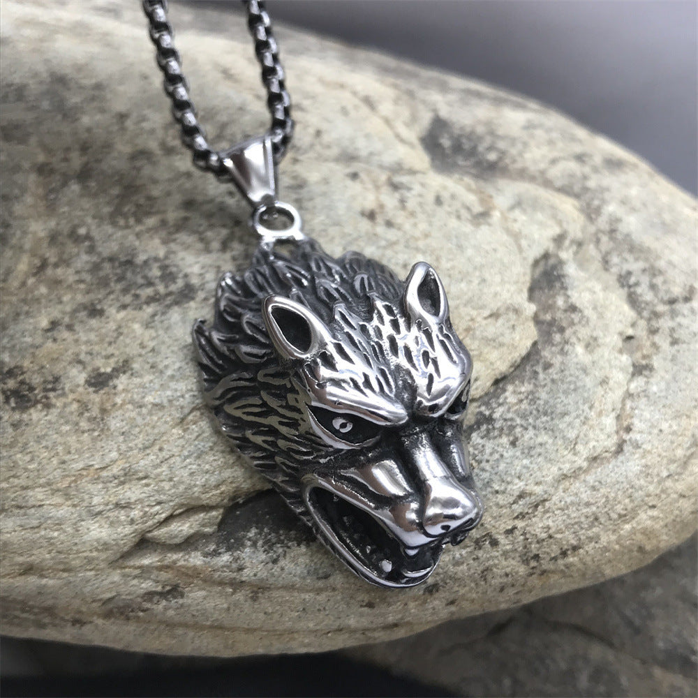 Wolf Head Necklace