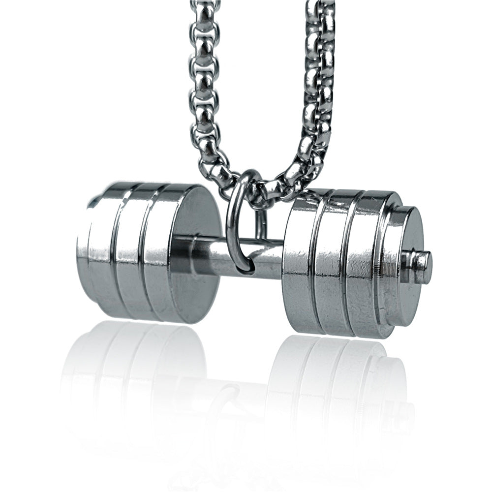 dumbbell necklace