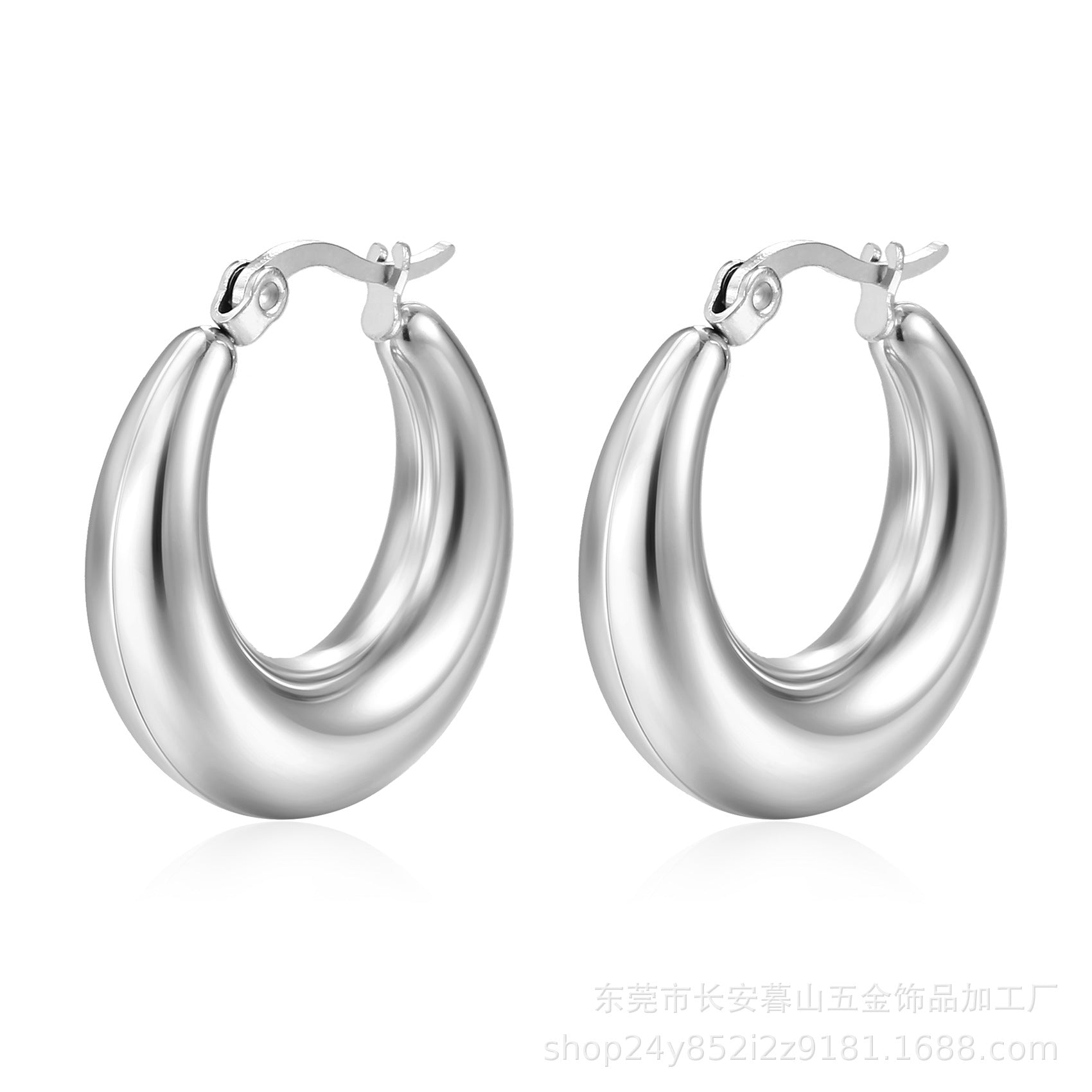 Stainless Steel Hollow Earring