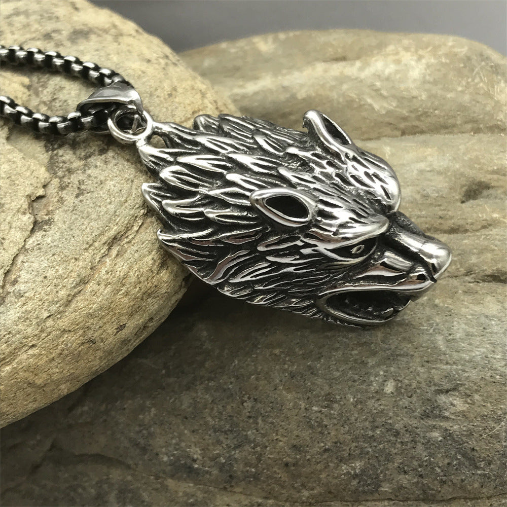 Wolf Head Necklace