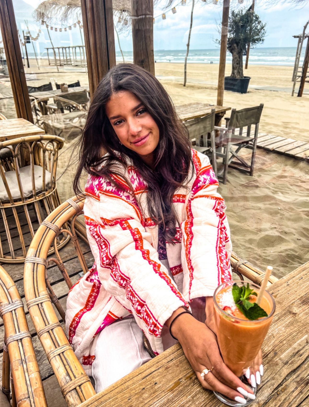 Red Cotton Short Jacket