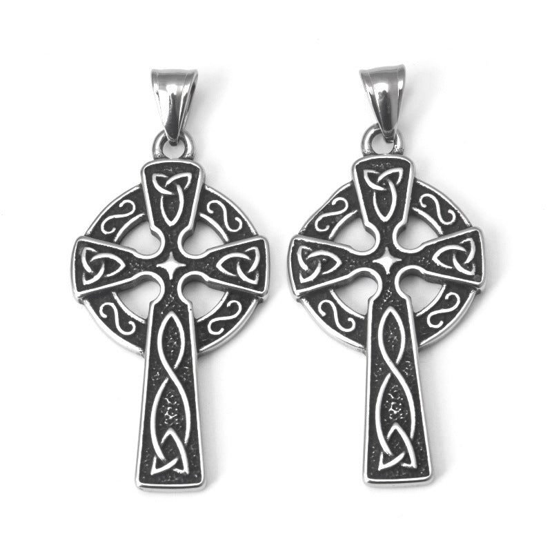 Celtic knot cross necklace