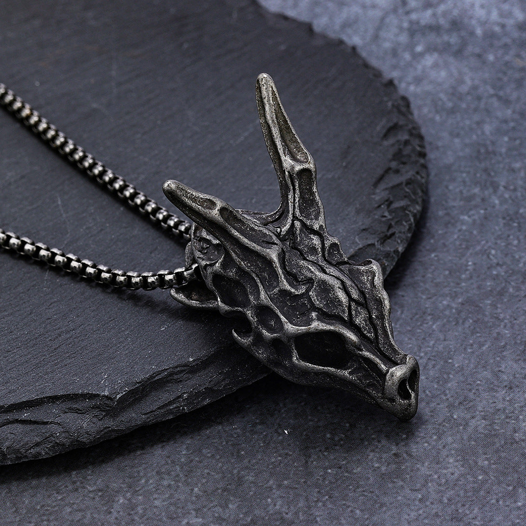 Dragon Head Skull Necklace