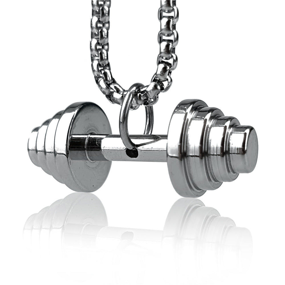 dumbbell necklace