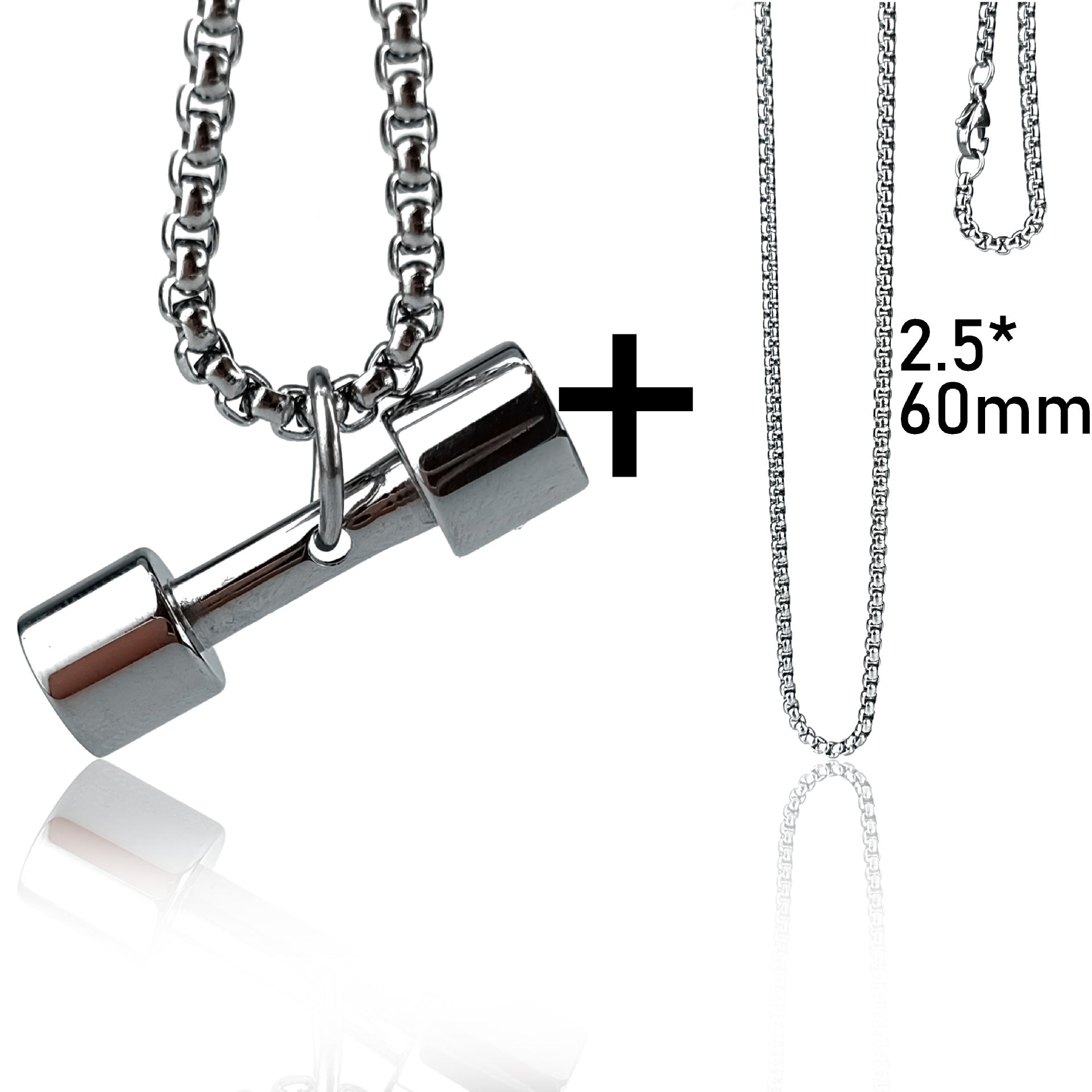 dumbbell necklace