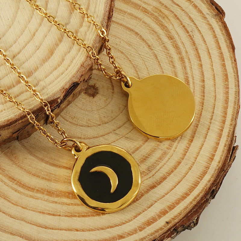 Enamel Moon Necklace