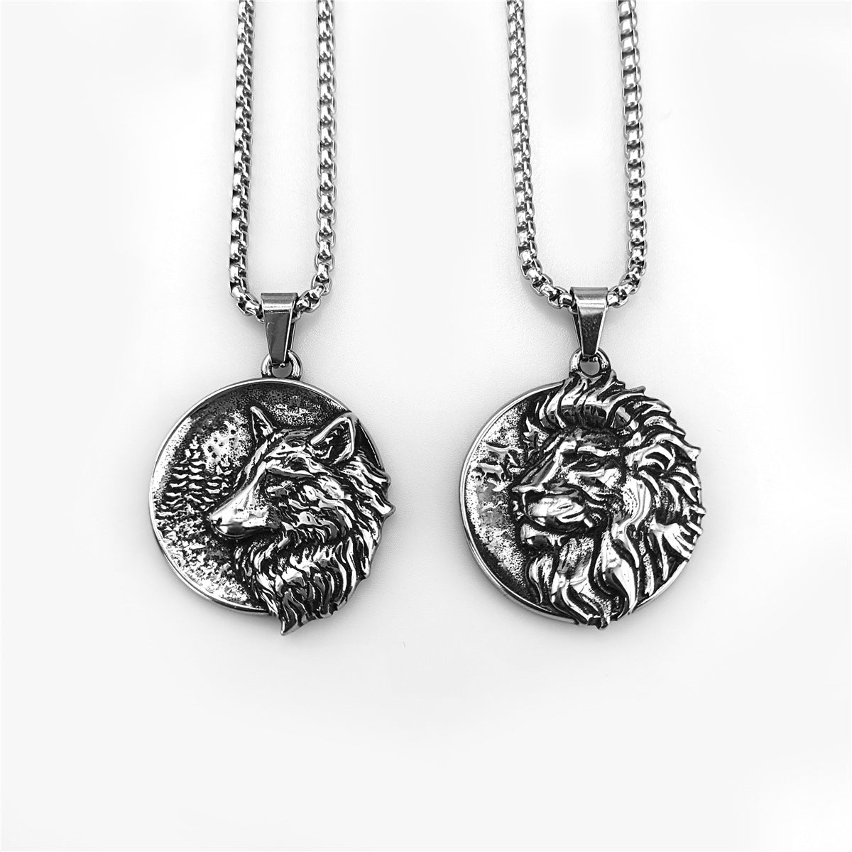 wolf head necklace