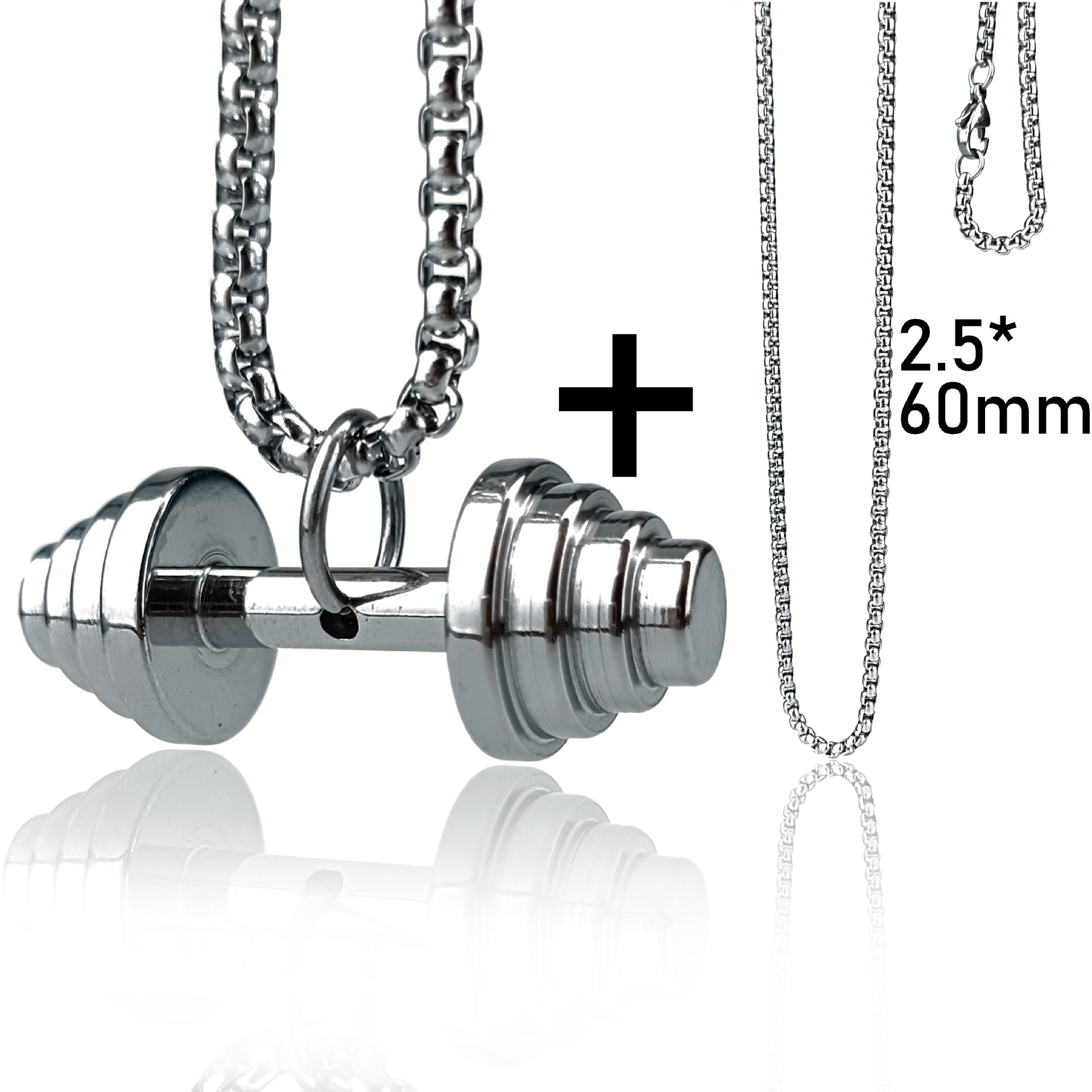 dumbbell necklace