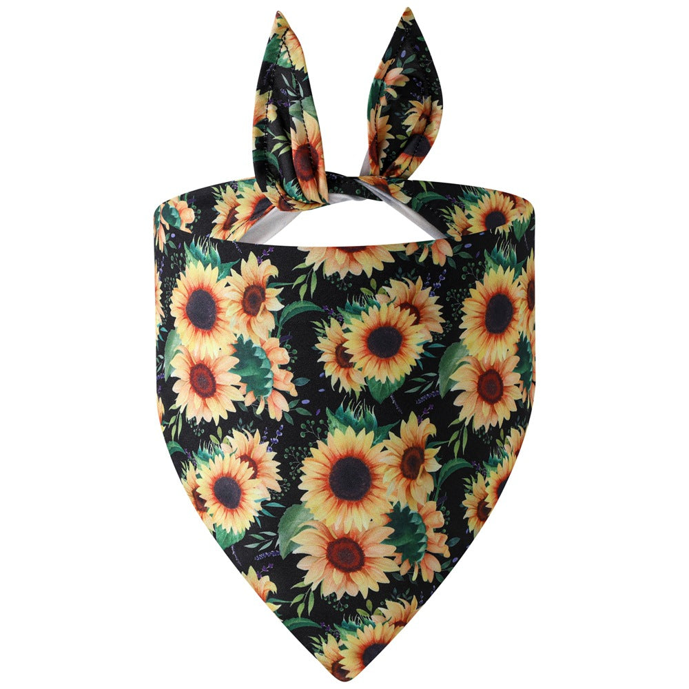 Bone Flower Pet Bandanas