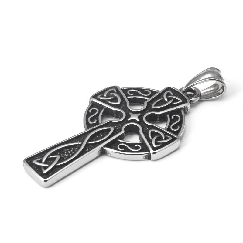 Celtic knot cross necklace