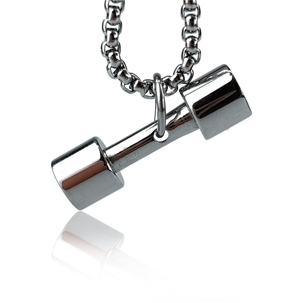 dumbbell necklace