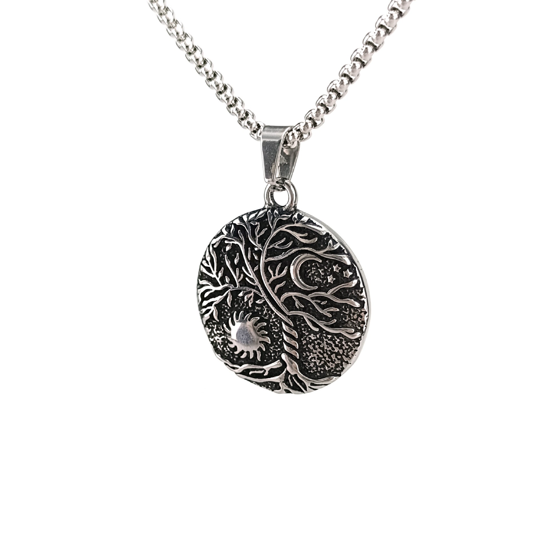 Tree of Life Sun Moon Necklace