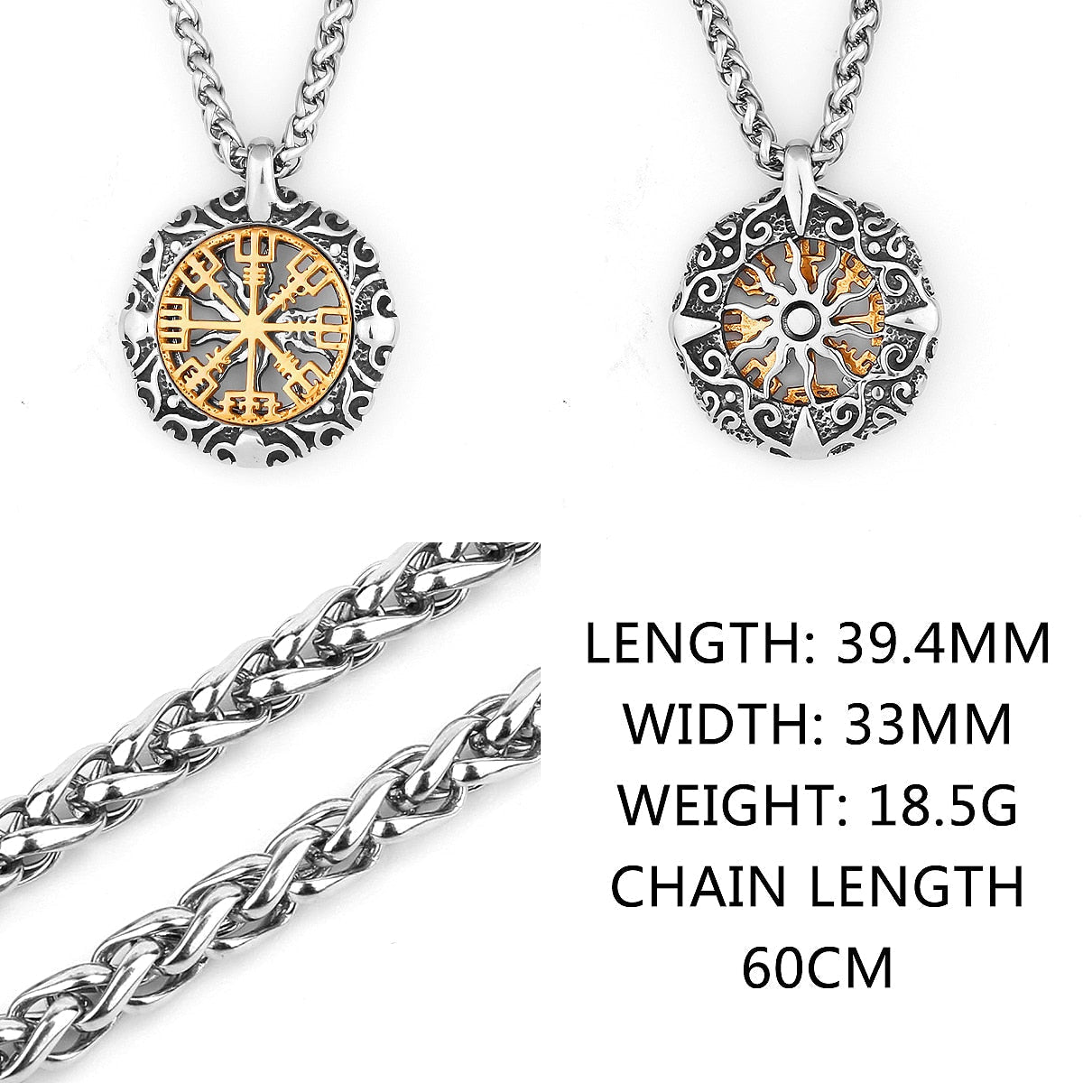 Viking Rune Jewelry Necklace