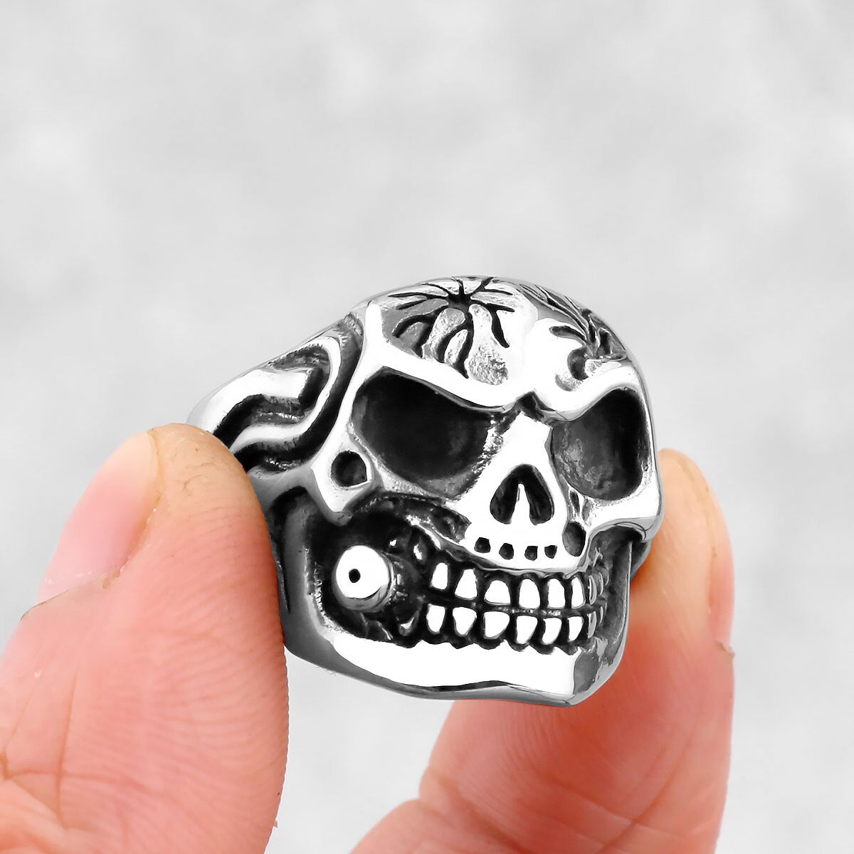 Devil Skull Smoke Ring
