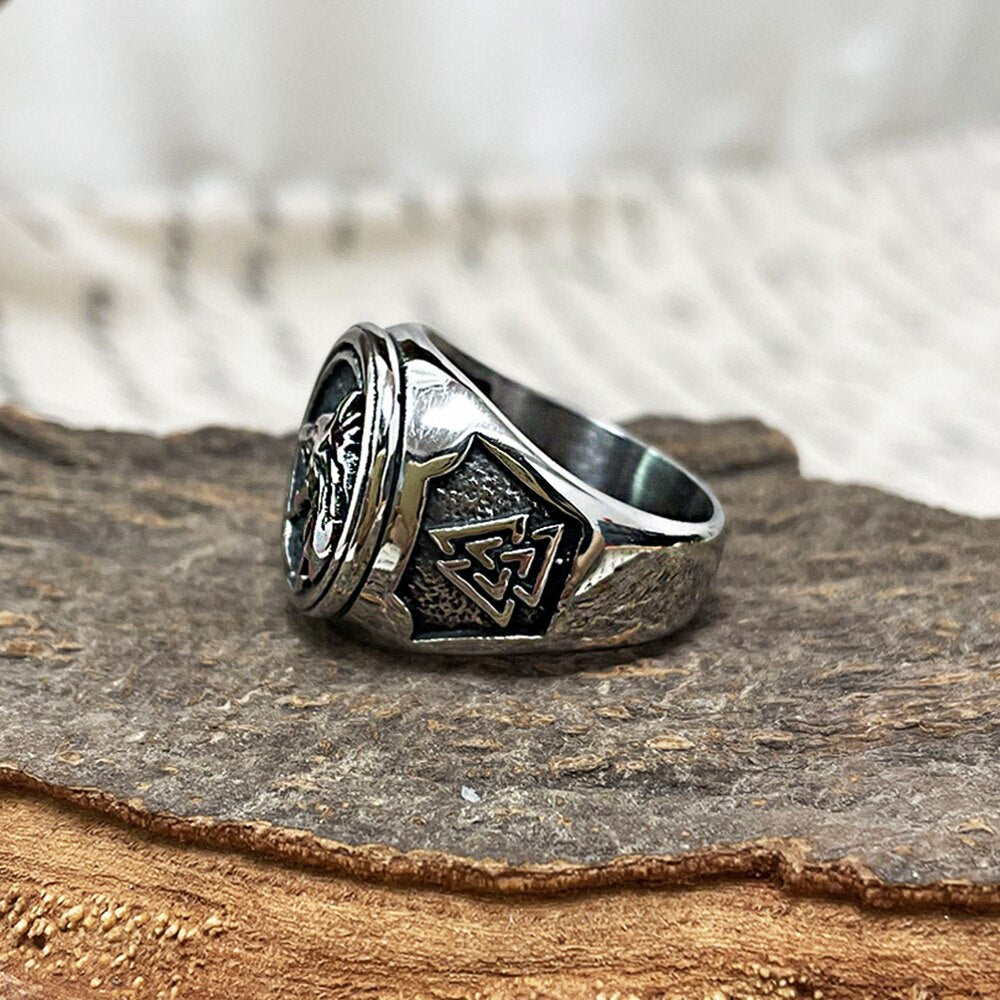Valknut Amulet Ring