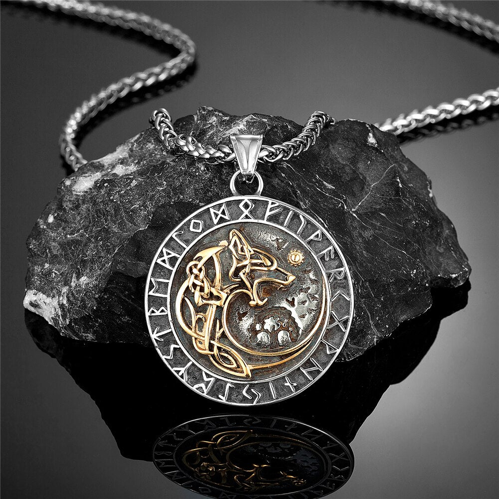 Collier Loup d'Odin Mythologie