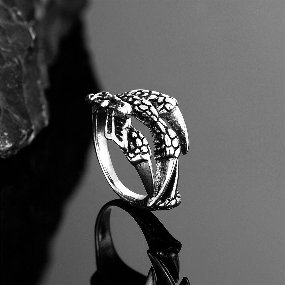 Eagle Dragon Claw Ring