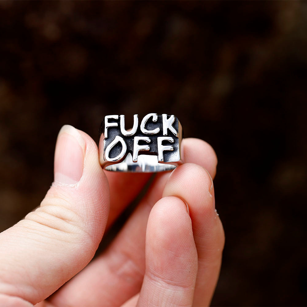 Angry F Word Ring