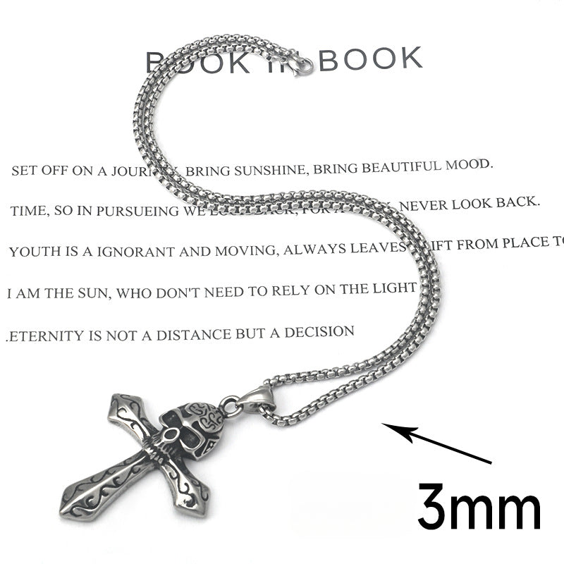 Skeleton Cross Necklace